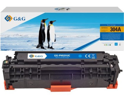 Toner G&G Hp Cc531A/Ce411A/Cf381A C Crg118C/Crg718C/Crg318C 2800 Pag