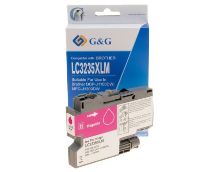 Cartuccia d'inchiostro compatibile magenta G&G Brother LC3235XL/LC3233 - Sostituisce LC3235XLM/LC3233M