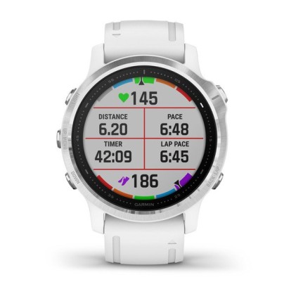 Garmin fēnix 6S 3,05 cm (1.2") 42 mm Nero, Bianco GPS (satellitare)