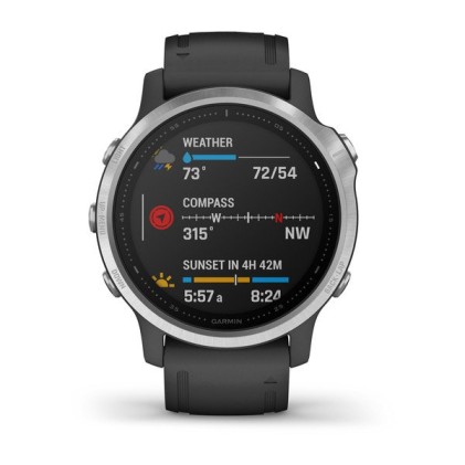 Garmin fēnix 6S 3,05 cm (1.2") 42 mm Nero, Argento GPS (satellitare)