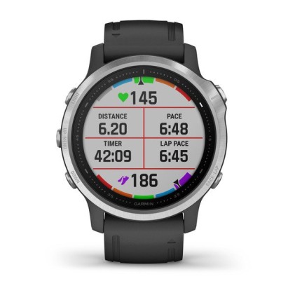 Garmin fēnix 6S 3,05 cm (1.2") 42 mm Nero, Argento GPS (satellitare)