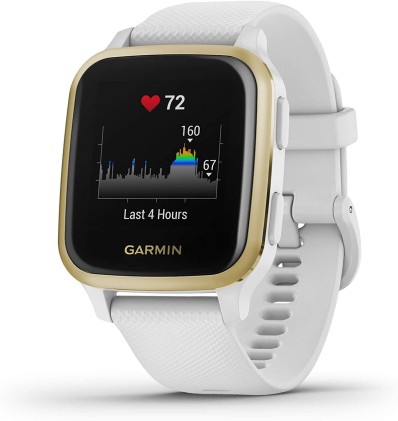 Garmin Venu SQ 3,3 cm (1.3") 40 mm LCD Oro, Bianco GPS (satellitare)