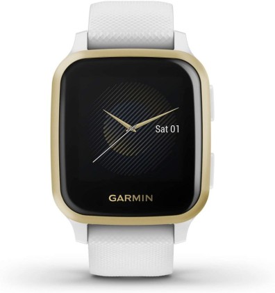 Garmin Venu SQ 3,3 cm (1.3") 40 mm LCD Oro, Bianco GPS (satellitare)