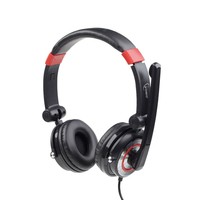 Headset GEMBIRD 5.1 Surround MHS-5.1-001 black /rot