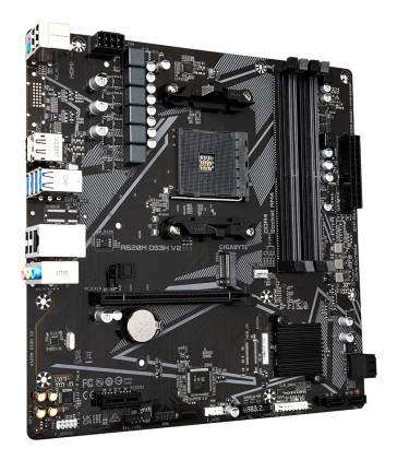 Scheda madre Gigabyte A520M DS3H V2 AMD AM4 4xDDR4 - M.2, SATA, PCIe3.0 - HDMI, DisplayPort, DVI, RJ-45, USB 3.2 - MicroATX