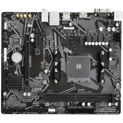GIGABYTE Scheda madre A520M K V2 - Supporta CPU AMD Ryzen serie 5000 AM4, fino a 5100MHz DDR4 (OC), PCIe Gen3 x4 M.2, LAN GbE, USB 3.2 Gen 1