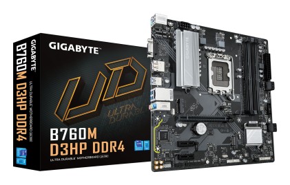 Scheda madre Gigabyte B760M D3HP Intel LGA1700 4x DDR4 - M.2, SATA, PCIe3.0, HDMI, Displayport, USB 3.2 - MicroATX