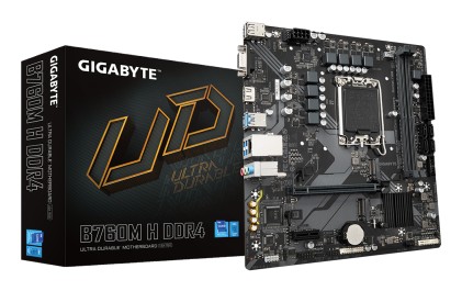 GIGABYTE B760M H DDR4 Scheda Madre - Supporta CPU Intel Core di 14a Generazione, 6+1+1 Fasi VRM Digitale, fino a 3200MHz DDR4 (OC), 2xPCIe 4.0 M.2, GbE LAN, USB 3.2 Gen1