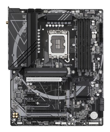 GIGABYTE Z790 EAGLE AX Scheda madre - Supporta CPU Intel Core di 14a generazione, VRM digitale a 12+1+1 fasi, fino a 7600MHz DDR5 (OC), 3xPCIe 4.0 M.2, Wi-Fi 6E, LAN 2.5GbE, USB 3.2 Gen 2