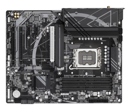 GIGABYTE Z790 EAGLE AX Scheda madre - Supporta CPU Intel Core di 14a generazione, VRM digitale a 12+1+1 fasi, fino a 7600MHz DDR5 (OC), 3xPCIe 4.0 M.2, Wi-Fi 6E, LAN 2.5GbE, USB 3.2 Gen 2