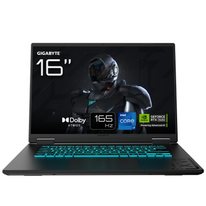 GIGABYTE GAMING A16 CTHI3PT894SD laptop Intel Core i7 i7-13620H Computer portatile 40,6 cm (16") WUXGA 16 GB DDR5-SDRAM 1 TB SSD NVIDIA GeForce RTX 5050 Wi-Fi 6E (802.11ax) FreeDOS Nero