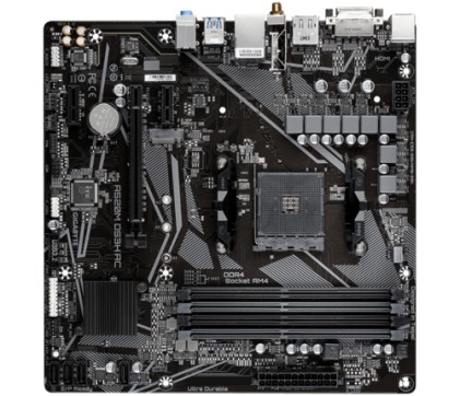 GIGABYTE A520M DS3H AC Scheda Madre - CPU AMD Ryzen Serie 5000, VRM 5+3 fasi, fino a 4733 MHz DDR5 (OC), 1xPCIe 3.0 M.2, LAN GbE, WIFI 5, USB 3.2 Gen 1