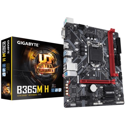 GIGABYTE B365M H LGA 1151 DDR4 PCIe Gen3 x4 M.2 HDMI D-Sub