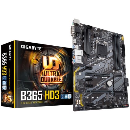 GIGABYTE B365 HD3 LGA 1151 DDR4 M.2 6 x SATA 6Gb/s HDMI DVI-D D-Sub