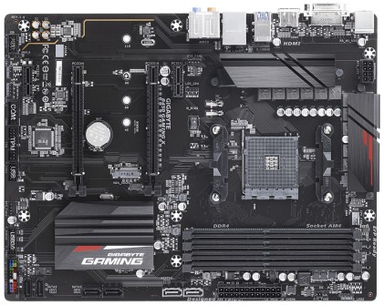 GIGABYTE B450 Gaming X AM4 DDR4 PCIe Gen3 x4 1xM.2 6xSATA HDMI DVI-D ATX MB