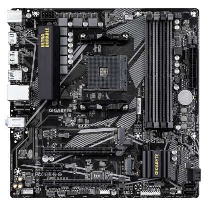GIGABYTE B550M DS3H R2 Scheda madre - CPU AMD Ryzen 5000, VRM a 5+3 fasi, fino a 4733 MHz DDR4 (O.C.), 1x M.2 PCIe 4.0 + 1x M.2 PCIe 3.0, LAN 1 GbE, USB 3.2 Gen 1