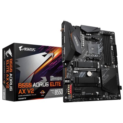 Gigabyte B550 AORUS ELITE AX V2 scheda madre Presa AM4 ATX AMD B550 - RESO CLIENTE