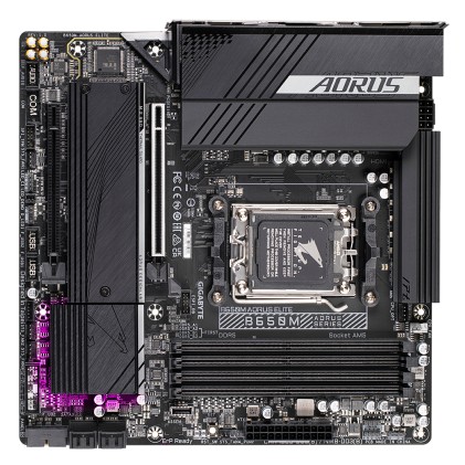GIGABYTE B650M AORUS ELITE Scheda madre - Supporta CPU AMD Ryzen 9000, VRM a 12+2+2 fasi, fino a 8000 MHz DDR5, 1xPCIe 5.0 + 1xPCIe 4.0 M.2, LAN 2.5GbE, USB 3.2 Gen 2x2