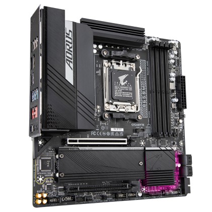 GIGABYTE B650M AORUS ELITE Scheda madre - Supporta CPU AMD Ryzen 9000, VRM a 12+2+2 fasi, fino a 8000 MHz DDR5, 1xPCIe 5.0 + 1xPCIe 4.0 M.2, LAN 2.5GbE, USB 3.2 Gen 2x2