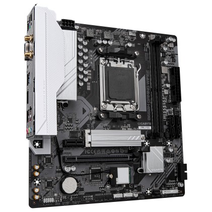 GIGABYTE B650M GAMING WIFI6E Scheda Madre - CPU AMD Ryzen Serie 9000, VRM 5+2+2 fasi, fino a 6400 MHz DDR5 (OC), 1xPCIe 4.0 M.2, LAN 2,5 GbE, WIFI 6E, USB 3.2 Gen 1