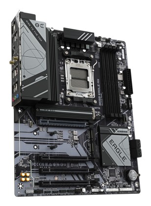 GIGABYTE B650 EAGLE AX Scheda madre - AMD Ryzen serie 9000, VRM a 12+2+2 fasi, fino a 7600 MHz DDR5 (OC), 1xPCIe 5.0 + 2xPCIe 4.0 M.2, LAN GbE, WIFI 6E, USB 3.2 Gen 2