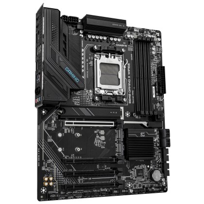 GIGABYTE B840 GAMING X WIFI6E Scheda Madre - CPU AMD Ryzen 9000, VRM 12+2+2 fasi, fino a 7600MHz DDR5(O.C), 2xPCIe 4.0 + 1xPCIe 3.0 M.2, Wi-Fi 6E, LAN 2.5GbE, USB 3.2 Gen 2