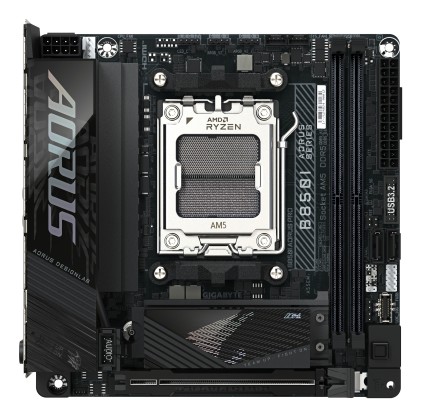 GIGABYTE B850I AORUS PRO Scheda Madre - Supporta processori AMD Ryzen Serie 9000, VRM digitale a 8+2+1 fasi, fino a 8400MHz DDR5 (OC), 1xPCIe 5.0 + 1xPCIe 4.0 M.2, 2.5LAN, WIFI 7, USB 3.2 Gen 2