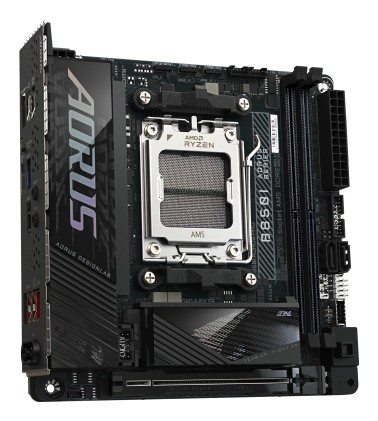 GIGABYTE B850I AORUS PRO Scheda Madre - Supporta processori AMD Ryzen Serie 9000, VRM digitale a 8+2+1 fasi, fino a 8400MHz DDR5 (OC), 1xPCIe 5.0 + 1xPCIe 4.0 M.2, 2.5LAN, WIFI 7, USB 3.2 Gen 2