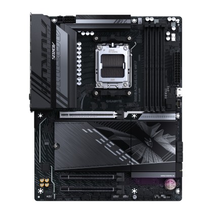 GIGABYTE B850 AORUS ELITE WIFI7 Scheda Madre - CPU AMD Ryzen Serie 9000, VRM digitale 14+2+2 fasi, fino a 8200MHz DDR5 (OC), 1xPCIe 5.0 + 2xPCIe 4.0 M.2, LAN 2,5, WIFI 7, USB 3.2 Gen 2x2
