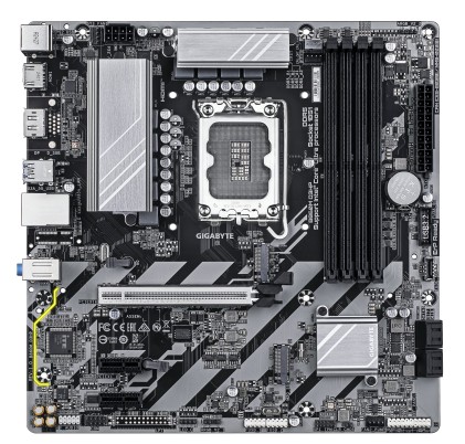 GIGABYTE B860M D3HP Scheda madre - CPU Intel Core Ultra, VRM a 4+1+2+1 fasi, fino a 9066MHz DDR5, 2xPCIe 4.0 M.2, LAN GbE, USB 3.2 Gen 1