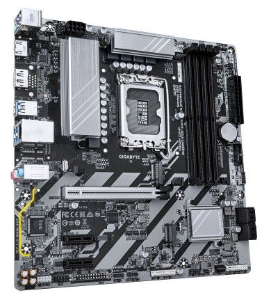 GIGABYTE B860M D3HP Scheda madre - CPU Intel Core Ultra, VRM a 4+1+2+1 fasi, fino a 9066MHz DDR5, 2xPCIe 4.0 M.2, LAN GbE, USB 3.2 Gen 1