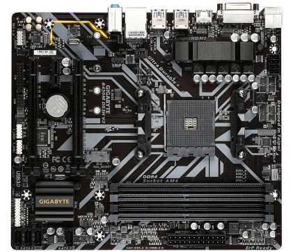 Gigabyte B450M DS3H scheda madre Presa AM4 micro ATX AMD B450