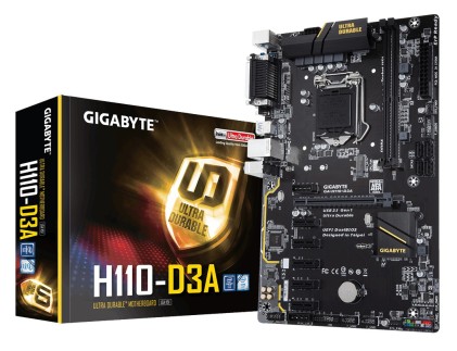 MB 1151 Gigabyte H110-D3A Bitcoin Edition, Intel H110