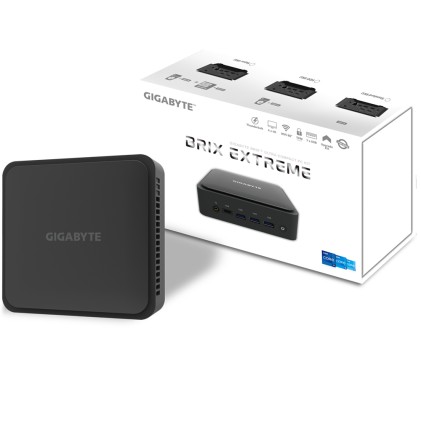 Gigabyte GB-BEI3-1220 barebone per PC/stazione di lavoro Nero Altoparlanti incorporati i3-1220P 1,8 GHz