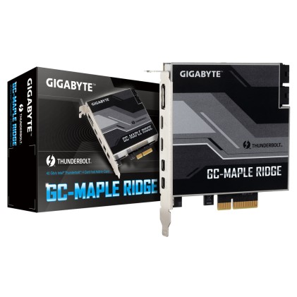 Gigabyte GC-MAPLE RIDGE scheda di interfaccia e adattatore Interno DisplayPort, Mini DisplayPort, Thunderbolt 4, USB 3.2 Gen 2 (3.1 Gen 2)