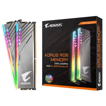 DDR4 16GB 3200 GIGABYTE AORUS RGB GP-AR32C16S8K2HU416R  KIT 2x8GB
