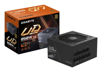 GIGABYTE UD850GM PG5 V2 Alimentatore &ndash; PCIe Gen 5.1, 80 PLUS Gold, Design completamente modulare, Ventola da 120 mm, Compatibile con ATX 3.1, Spina EU