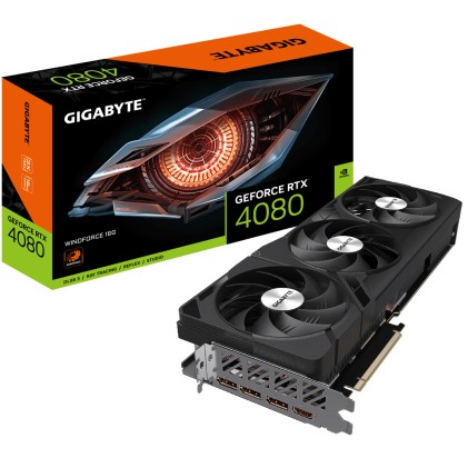 Gigabyte GV-N4080WF3-16GD scheda video NVIDIA GeForce RTX 4080 16 GB GDDR6X