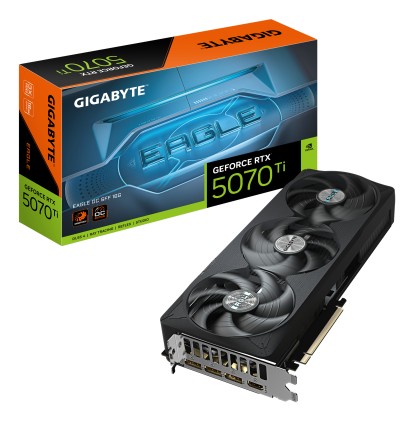 GIGABYTE GeForce RTX 5070 Ti EAGLE OC SFF 16G Scheda Grafica - 16GB GDDR7, 256 bit, PCI-E 5.0, 2542 MHz Core Clock, 3 x DP 2.1a, 1 x HDMI 2.1b, NVIDIA DLSS 4, GV-N507TEAGLE OC-16GD