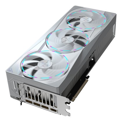 GIGABYTE AORUS GeForce RTX 5080 MASTER ICE 16G Scheda Grafica - 16GB GDDR7, 256 bit, PCI-E 5.0, 2805MHz Core Clock, 3 x DP 2.1a, 1 x HDMI 2.1b, NVIDIA DLSS 4, GV-N5080AORUSM ICE-16GD