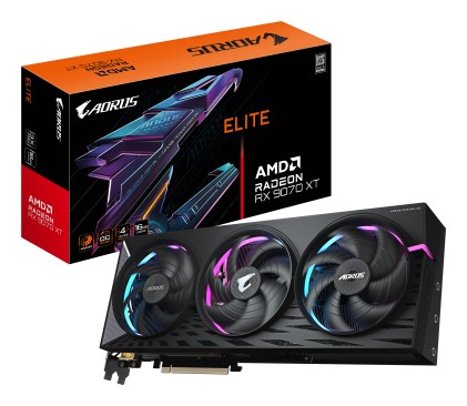 GIGABYTE AORUS Radeon RX 9070 XT ELITE 16G Scheda Grafica - 16 GB GDDR6, 256 bit, PCI-E 5.0, 3100 MHz Frequenza Base, 2 x DisplayPort, 2 x HDMI, GV-R9070XTAORUS E-16GD - CONFEZIONE APERTA
