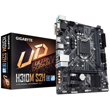 GIGABYTE H310M S2H 1.2 LGA1151 DDR4 HDMI Dvi-D Realtek ALC887 Realtek GbE LAN 1xM.2 4xSATA mATX MB