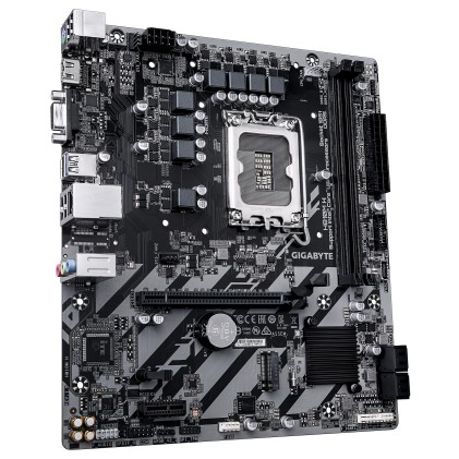 GIGABYTE H810M H Scheda madre - CPU Intel Core Ultra (Serie 2), VRM a 4+1+2 fasi, fino a 6400 MHz DDR5, 1xPCIe 4.0 M.2, LAN 1GbE, USB 3.2 Gen 1