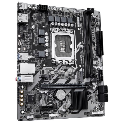 GIGABYTE H810M K Scheda Madre &ndash; CPU Intel Core Ultra (Serie 2), VRM a 3+1+2 fasi, fino a 6400 MHz DDR5, 1 x M.2 PCIe 4.0, LAN 1 GbE, USB 3.2 Gen 1