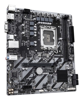 GIGABYTE H810M S2H Scheda madre - CPU Intel Core Ultra (Serie 2), VRM a 4+1+2 fasi, fino a 6400 MHz DDR5, 1xPCIe 4.0 M.2, LAN 1GbE, USB 3.2 Gen 1