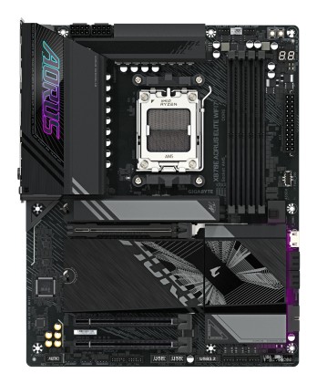GIGABYTE X870E AORUS ELITE WIFI7 Scheda Madre - Supporta CPU AMD Ryzen 9000, 16+2+2 fasi VRM digitali, fino a 8000Hz DDR5 (OC), 3xPCIe 5.0 + 1xPCIe 4.0, Wi-Fi 7, LAN 2.5GbE, USB 4