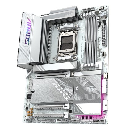 GIGABYTE X870E AORUS ELITE WIFI7 ICE Scheda madre - Supporta CPU AMD Ryzen 9000, VRM digitale a 16+2+2 fasi, fino a 8200 MHz DDR5 (O.C.), 3x PCIe 5.0 + 1x PCIe 4.0, Wi-Fi 7, LAN 2.5 GbE, USB 4