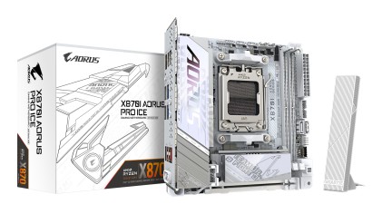 GIGABYTE X870I AORUS PRO ICE Scheda madre - Supporta CPU AMD Ryzen serie 9000, VRM a 8+2+1 fasi, fino a 8400 MHz DDR5 (OC), 1xPCIe 5.0 M.2 + 1xPCIe 4.0 M.2, WI-FI 7, LAN 2,5 GbE, USB 4