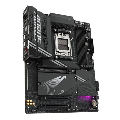 GIGABYTE Scheda madre X870 A ELITE WIFI7 - Supporta CPU AMD Ryzen 9000, VRM a 16+2+2 fasi, fino a 8000MHz DDR5 (OC), 4xPCIe 5.0 + 4xM.2, Wi-Fi 7, LAN 2.5GbE, USB 3.2 Gen 2x2