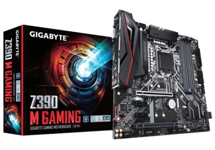 GIGABYTE Z390 M GAMING Mainboard Intel LGA1151v2 Socket 4x DDR4 4x PCI-E DVI HDMI 2x M.2 Slot uATX